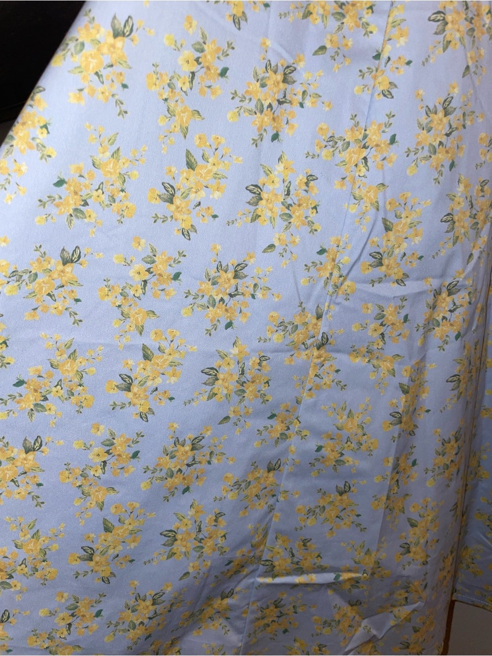House of CB NET Light Blue and Yellow Floral Midi Dress - Picture 4 of 10